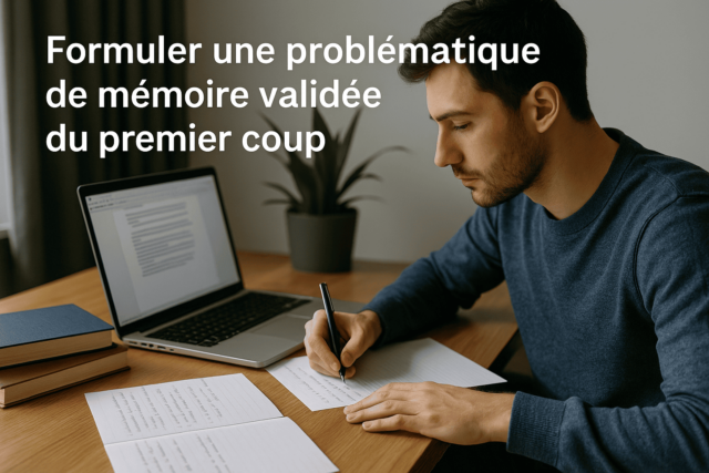 Comment formuler une problématique de mémoire qui sera validée du premier coup